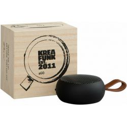 Kreafunk aGo Black mini wireless speaker with microphone by Kreafunk