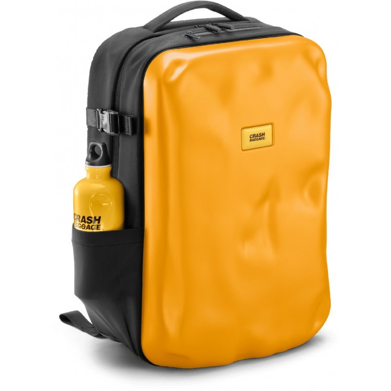 ICONIC backpack yellow - recycled material semi-rigid backpack - Crash Baggage ICONIC backpack yellow - recycled material semi-rigid backpack - Crash Baggage