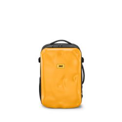 ICONIC backpack yellow - zaino semi rigido in materiale riciclato giallo- Crash Baggage