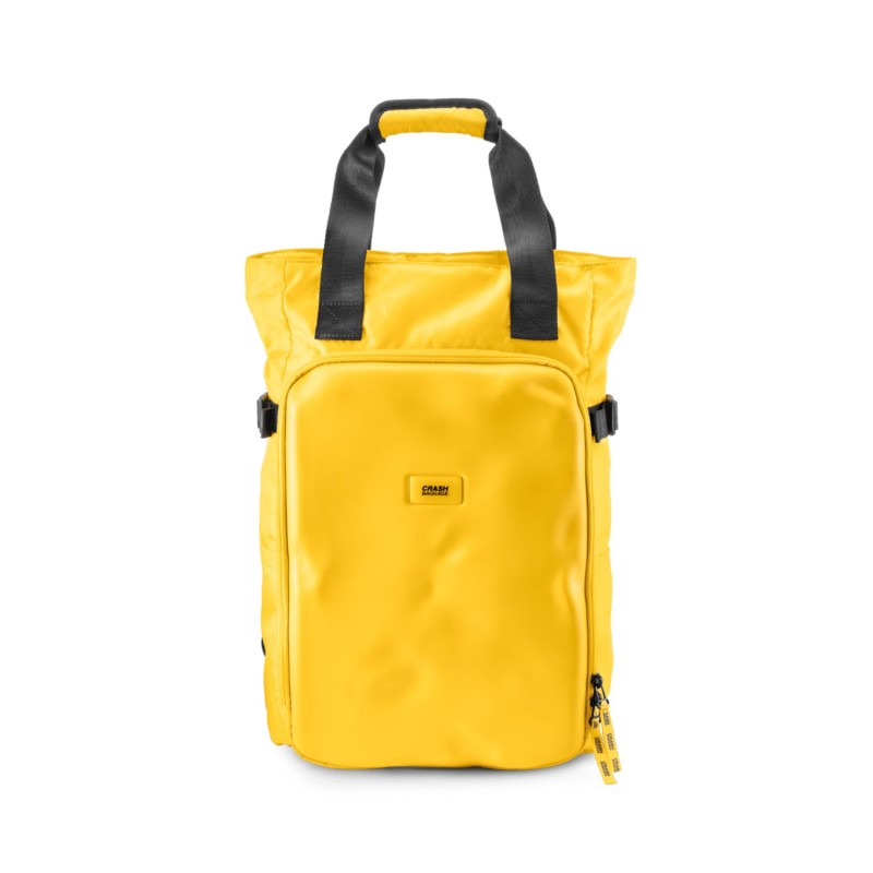 CNC tote bag yellow - borsa a mano e zaino gialla in materiale tecnico riciclato - Crash Baggage