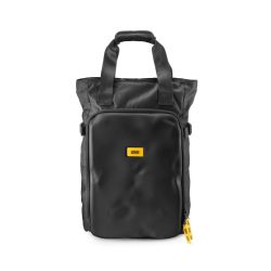 CNC tote bag black - borsa a mano e zaino nera in materiale tecnico riciclato - Crash Baggage