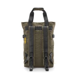 CNC tote bag olive - handbag and backpack in recycled technical material - Crash Baggage