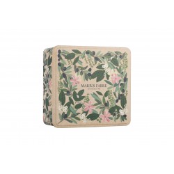Marius Fabre x Leona Rose large tin gift box with pink flowers
