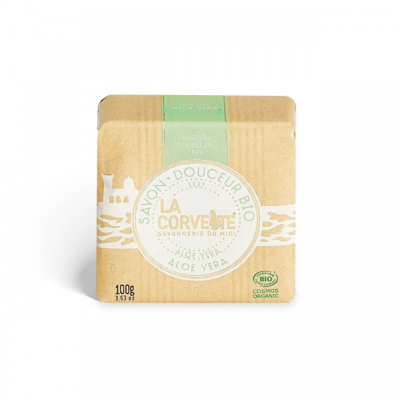 Aloe Vera organic certified Marseille soap 100 g La Corvette