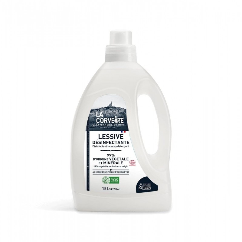 Detersivo liquido disinfettante antibatterico EcoDetergente 1,5 L La Corvette