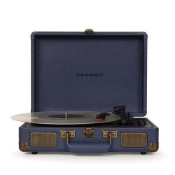 Crosley Cruiser Plus navy blue suitcase bluetooth turntable