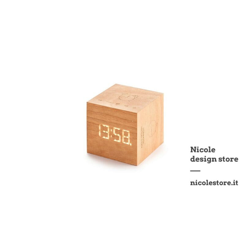 Gingko Cube Plus clock cherry Gingko Cube Plus clock cherry