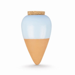 olla terracotta smaltata azzurro nontiscordardimé irrigatore selezione nicole