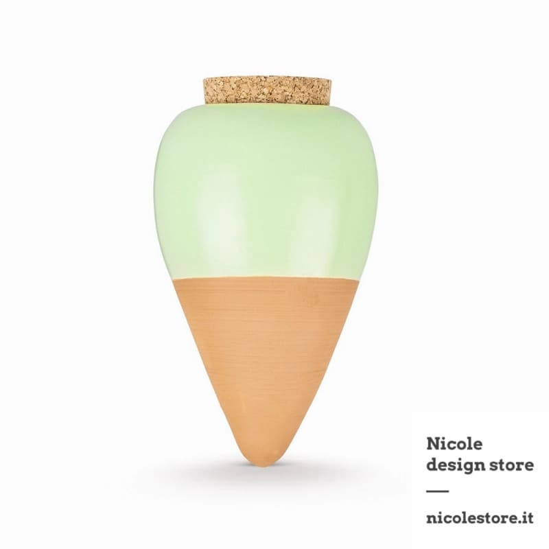 olla terracotta smaltata verde pistacchio irrigatore selezione nicole olla terracotta smaltata verde pistacchio irrigatore selezione nicole