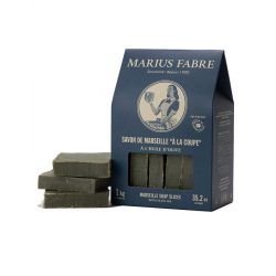 Slices of Marseille soap with olive oil 1 Kg gift box Marius Fabre