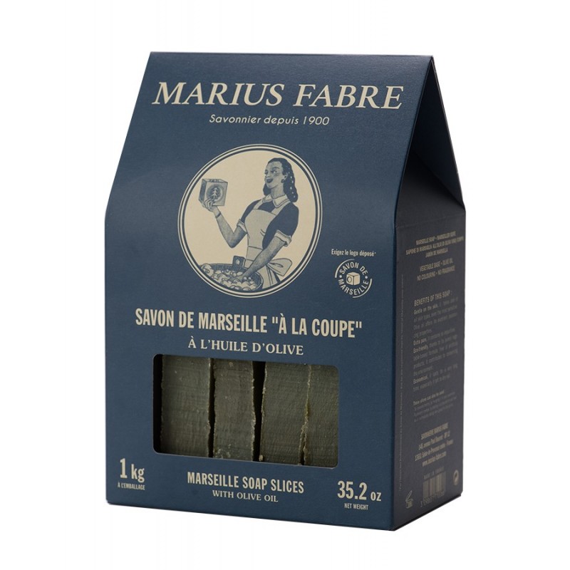 Slices of Marseille soap with olive oil 1 Kg gift box Marius Fabre Slices of Marseille soap with olive oil 1 Kg gift box Marius Fabre