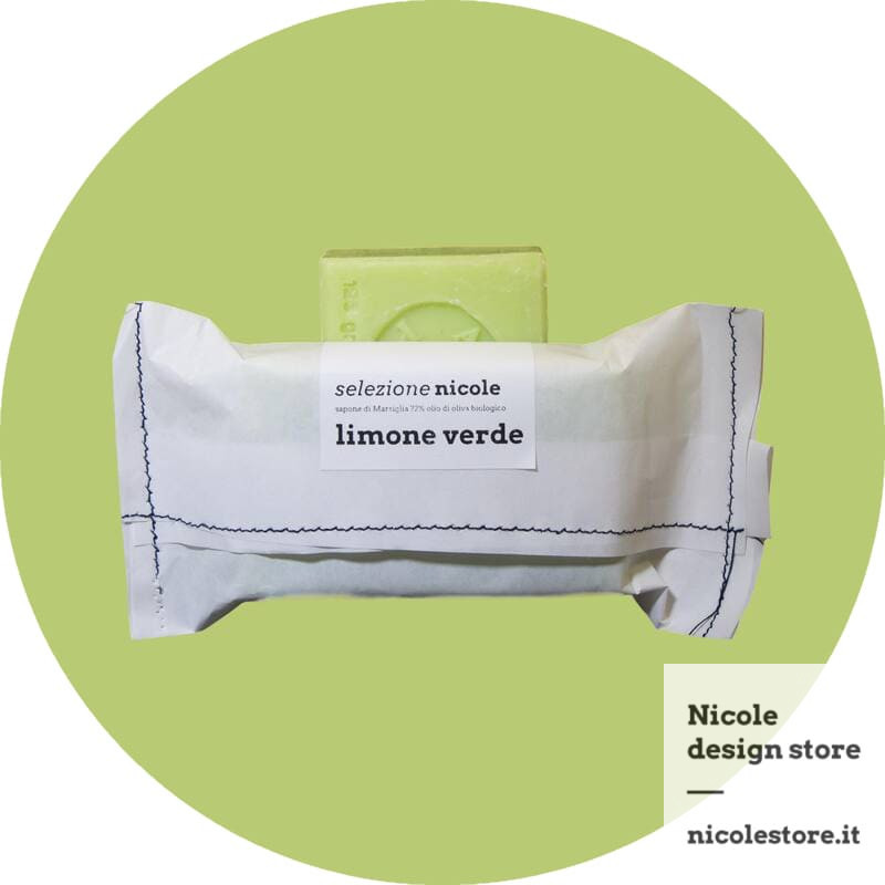 sapone di Marsiglia al limone verde 100 g selezione nicole sapone di Marsiglia al limone verde 100 g selezione nicole