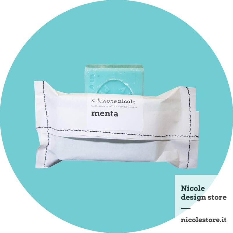 mint scented Marseille soap 100 g selezione nicole mint scented Marseille soap 100 g selezione nicole