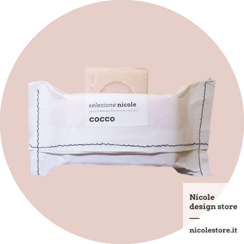 coconut scented Marseille soap 100 g selezione nicole