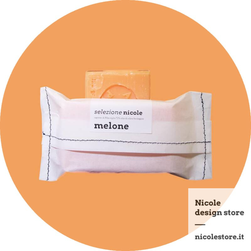 sapone di Marsiglia al melone 100 g selezione nicole sapone di Marsiglia al melone 100 g selezione nicole