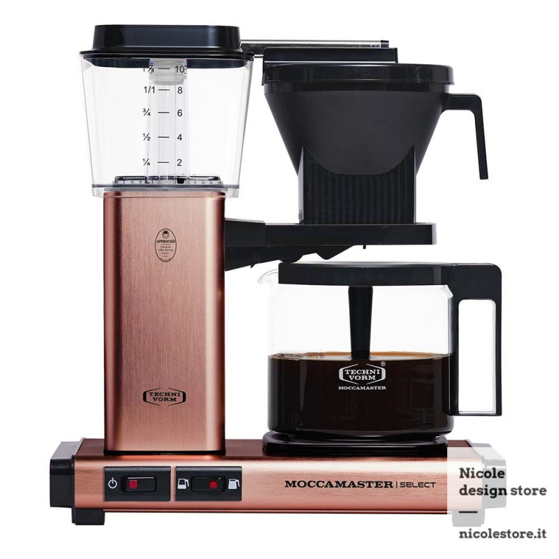 Moccamaster KBG select copper macchina caffè filtrato professionale