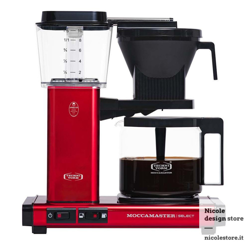 Moccamaster KBG select red metallic rosso metallizzato Moccamaster KBG select red metallic rosso metallizzato