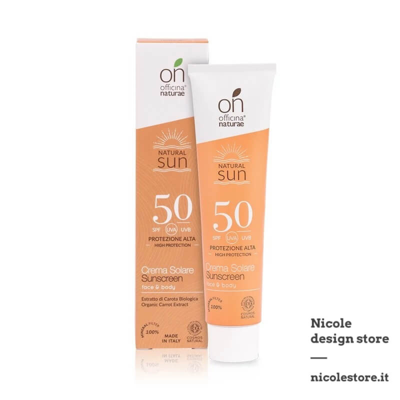 Officina Naturae sunscreen fluid spf 50 in aluminium tube onSUN 75 ml