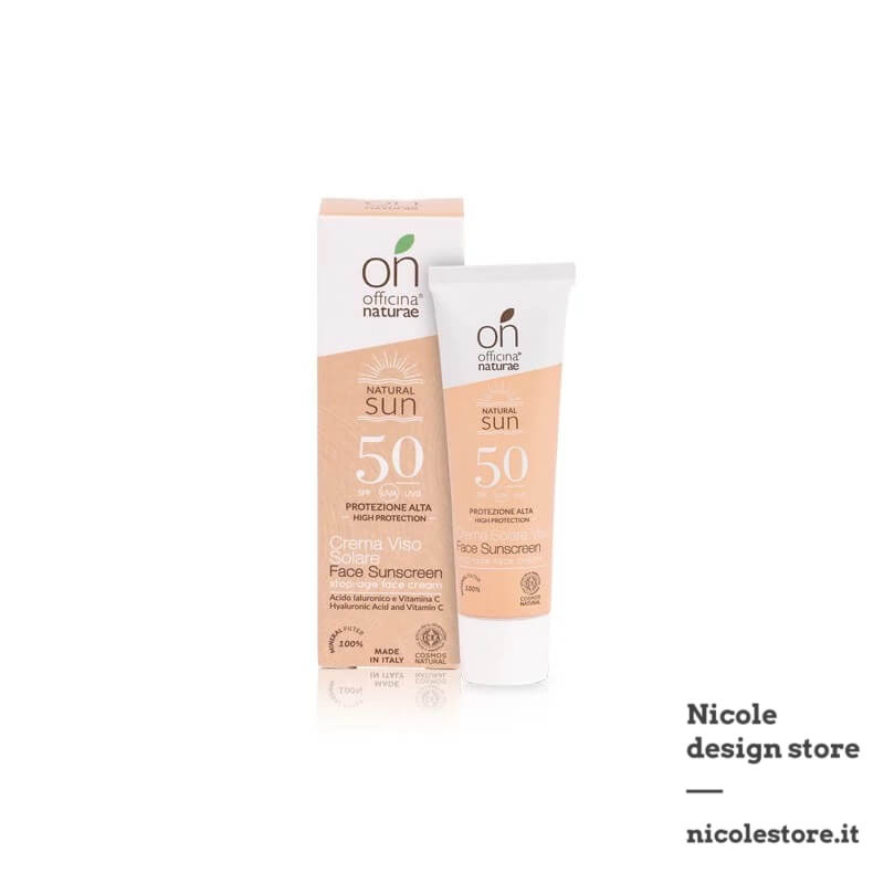 Officina Naturae face sunscreen spf 50 in aluminium tube onSUN 75 ml