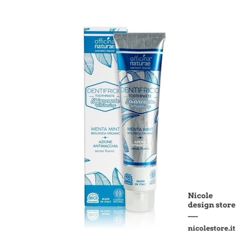Officina Naturae dentifricio naturale sbiancante menta Oral Care 75 ml Officina Naturae dentifricio naturale sbiancante menta Oral Care 75 ml