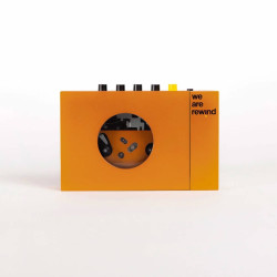 we are rewind Serge orange cassette player