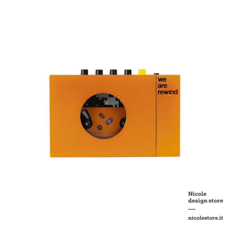 we are rewind Serge orange cassette player