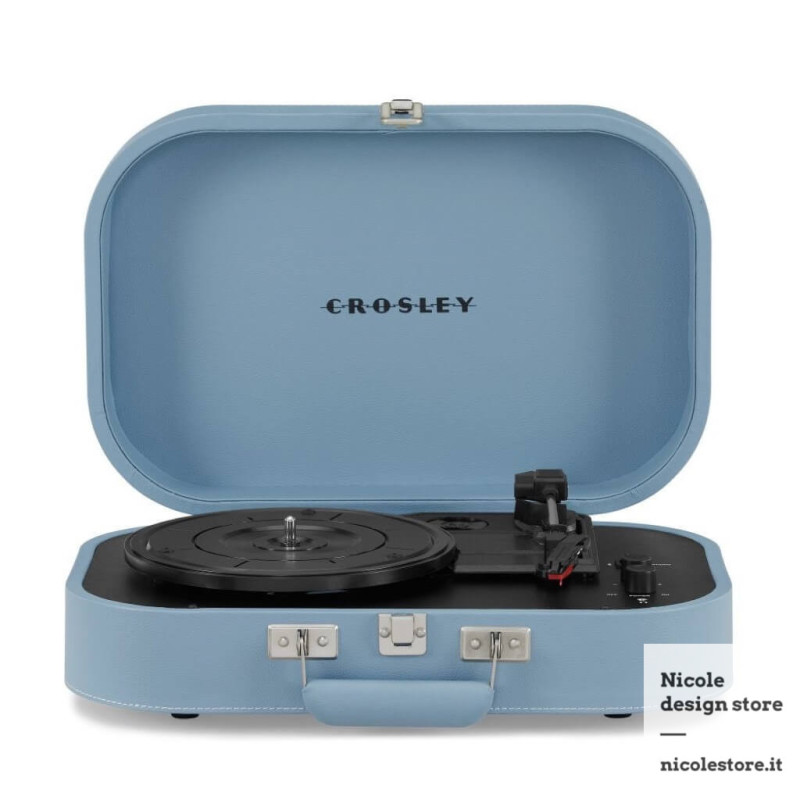 Giradischi Crosley C72 Con Altoparlanti Da Scaffale 60W – Bluetooth, Trasmissione A Cinghia, Cartuccia Audio-Technica – Sistema Vinile Tutto In Uno Con Copertura Antipolvere