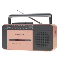 Crosley CT102 Cassette Player rose gold grey