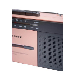 Crosley CT102 Cassette Player rose gold grey