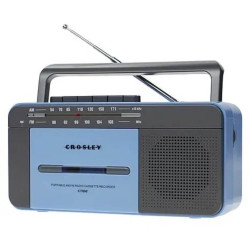 Crosley CT102 Cassette Player blue grey