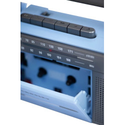 Crosley CT102 Cassette Player blue grey