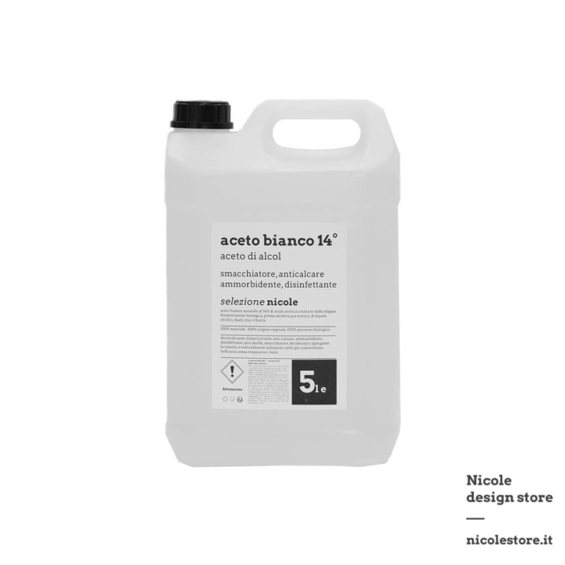 white vinegar 14° degrees 5L selezione nicole