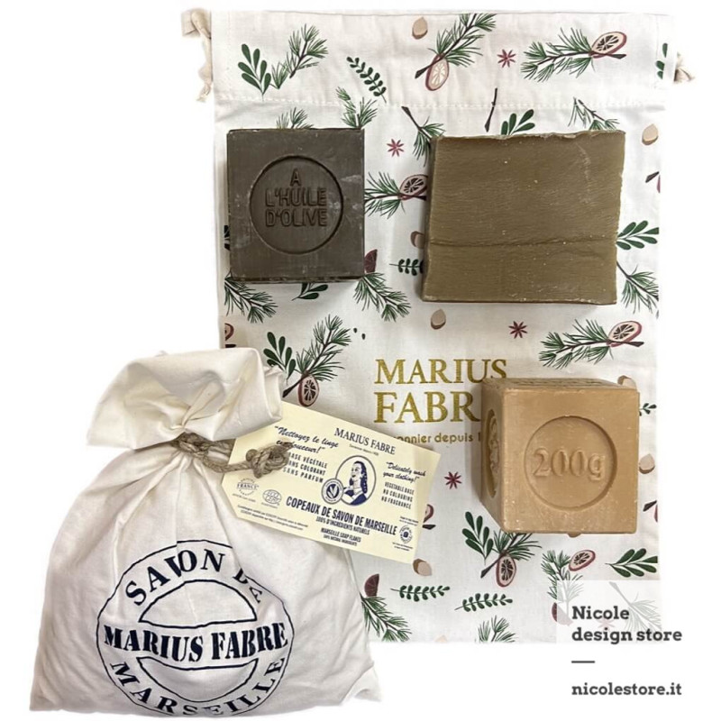 Marius Fabre pochette regalo Noël scopri il sapone di Marsiglia Marius Fabre pochette regalo Noël scopri il sapone di Marsiglia