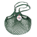 Borsa a rete in cotone con manico a spalla verde foresta forêt Filt 1860