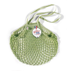 Filt 1860 pergola green cotton mesh net shopping bag with shoulder handle