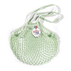 Borsa a rete in cotone con manico a spalla menta elixir Filet Filt 1860